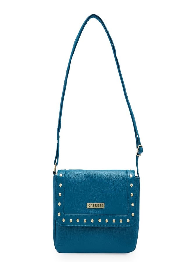 كابريس حقيبة كتف نسائية من كابريس (لون أزرق مخضر) - Image 1